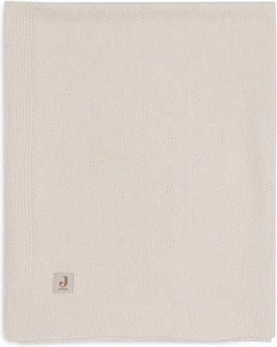 Jollein – Kinderbettdecke 75 x 100 cm – Kinderbettdecke, Kinderbettdecke, Babydecke – gemütliches Strick-Elfenbein
