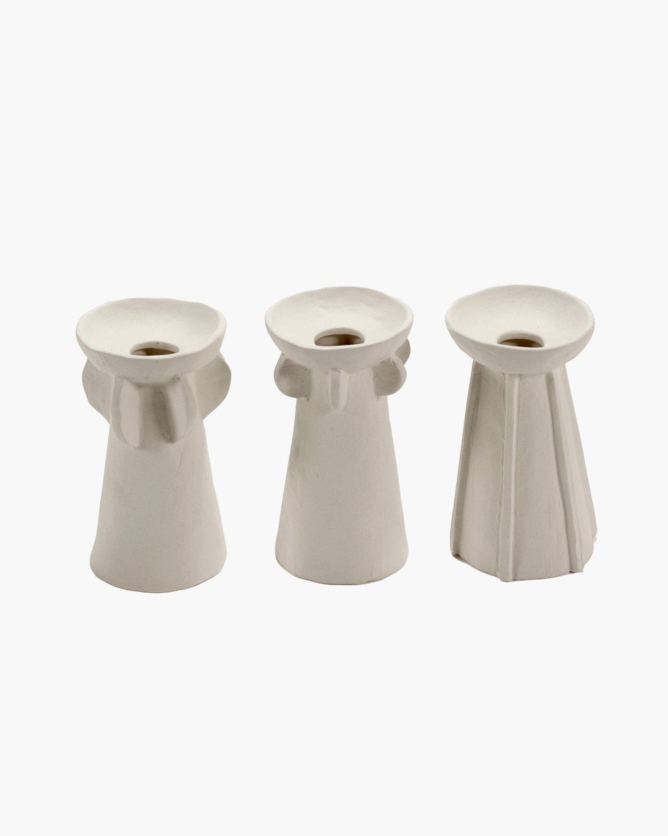 Serax - Marie Michielssen Marie - Vasensortiment - Beige - 8 ø - H 14 cm - 3 Stück
