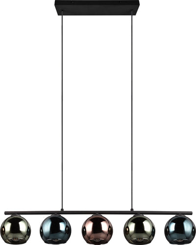 Rl Live Your Light Reality Sheldon Hängelampe – Schwarz mit mehrfarbigem Glas