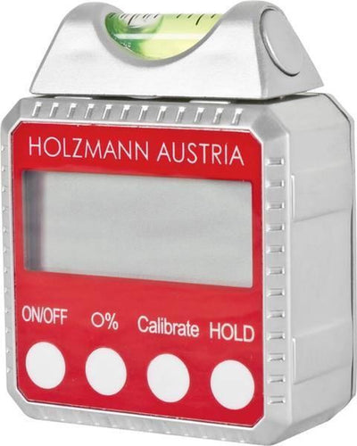 Holzmann Digitale Wasserwaage und Winkelmesser – Winkelmesser – 90° – Metallgehäuse – magnetisch