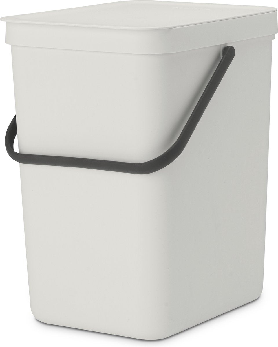 Brabantia Sort Go Abfallbehälter – 25 Liter – Hellgrau