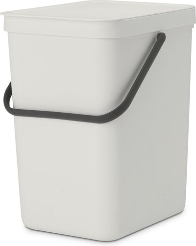 Brabantia Sort Go Abfallbehälter – 25 Liter – Hellgrau