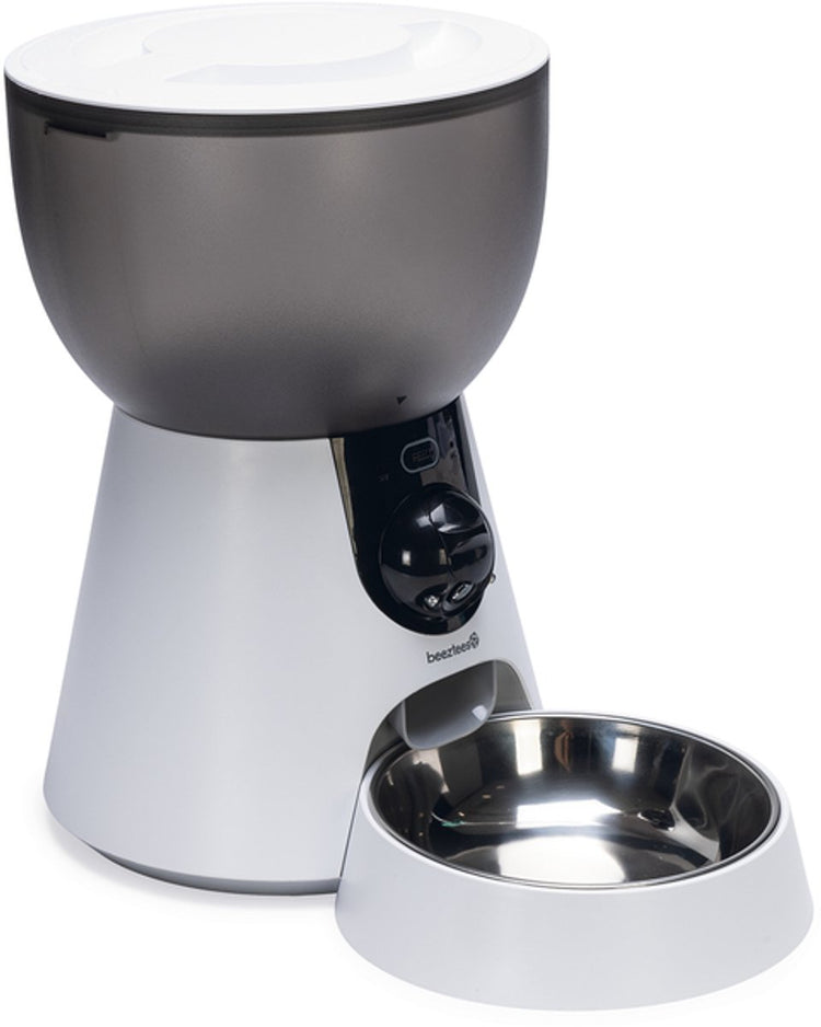Automatischer Katzenfutterautomat Beeztees Cam Smart mit Kamera – Futternapf – Weiß – 4 Liter