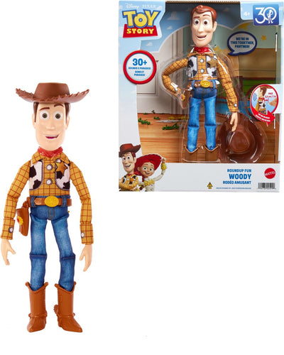 Mattel Toy Story Woody interaktive Actionfigur mit Sound.