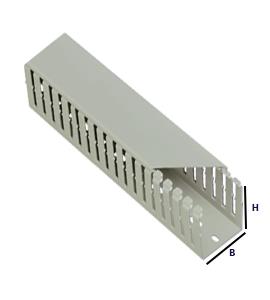Canalit Verkabelungskanal grau 40x40 lgt 2mtr | 2 Stk