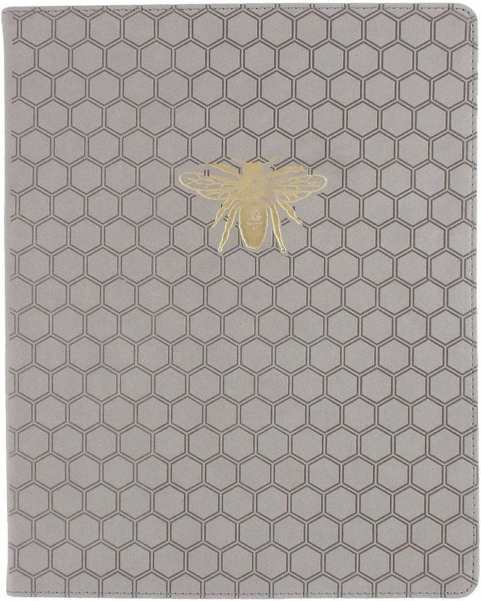 Eccolo Notizbuch - graue Biene - Linie - ca. 20x25cm - ec-d505c