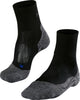 Falke TK2 Cool Short Anti-Blister Wandersocken aus dickem Lyocell-Funktionsmaterial Herren Schwarz - Größe 44-45