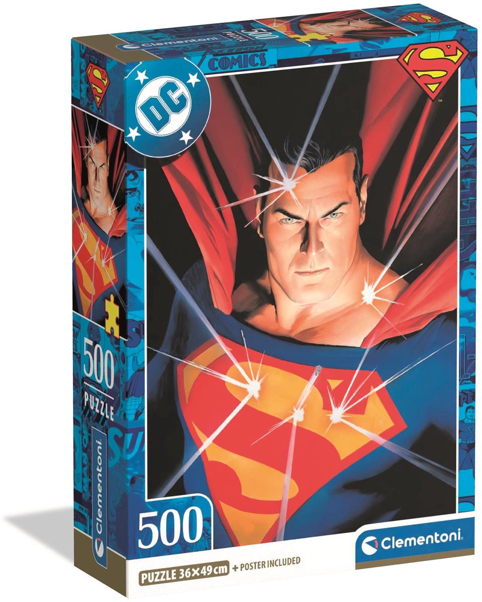 Clementoni - Puzzle - Superman - 500 Teile - ab 14 Jahren
