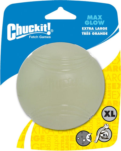 Chuckit Max Glow Bal leuchtet im Dunkeln
