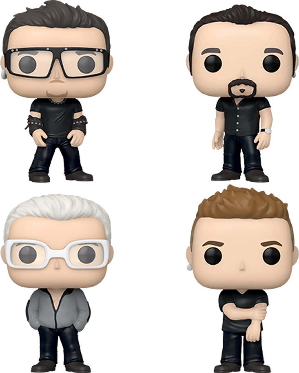 Funko u2 – Pop! Alben DLX 4er-Pack Pop 9 cm Sammelfigur – mehrfarbig