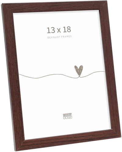 Deknudt Frames Fotorahmen – Dunkelbraun – S44CH4 – für Foto: 13 x 18 cm