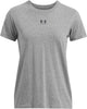 Under Armour UA Rival Core SS-Gry Damen-Sportshirt – Castle Rock – Schwarz