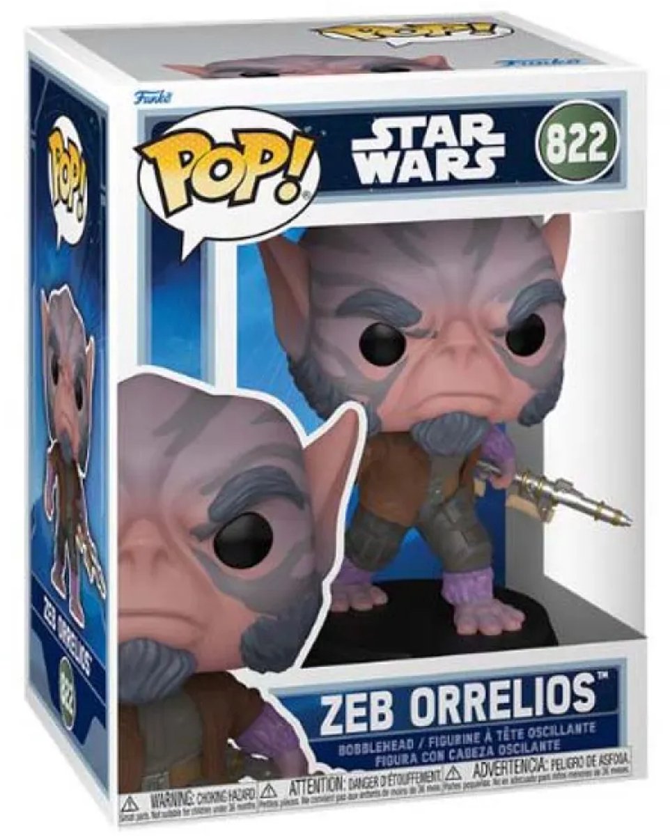 Funko Star Wars Zeb Orrelios Vinylfigur 822 Unisex Pop! - neutral - Standard