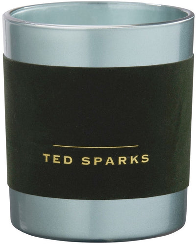 Ted Sparks – Duftkerze Demi – Samtkollektion – 60 Brennstunden – 1 Docht – Luxusverpackung – Moos-Sandelholz