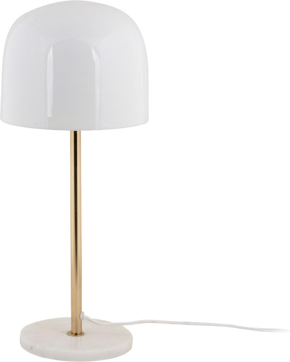 Leitmotiv Tischlampe Manta - Weiß - ø20cm - skandinavisch