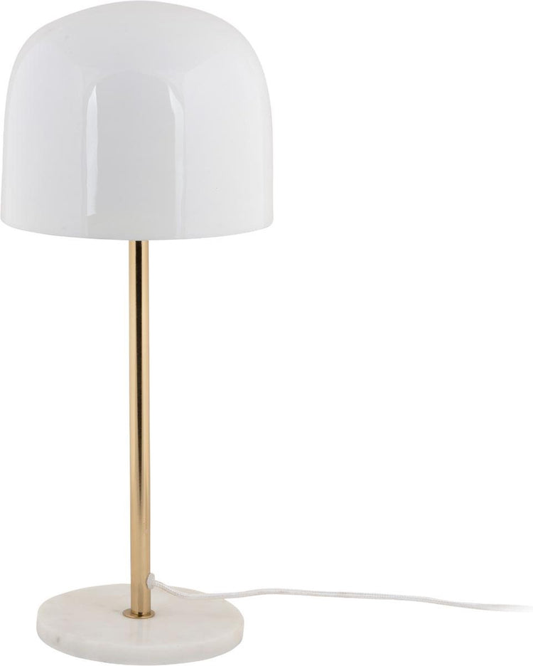 Leitmotiv Tischlampe Manta - Weiß - ø20cm - skandinavisch