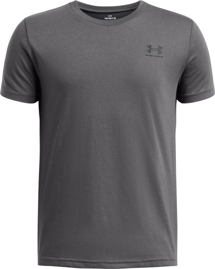 Under Armour UA B Sportstyle LC SS Unisex-Sportshirt – Grau – Schwarz