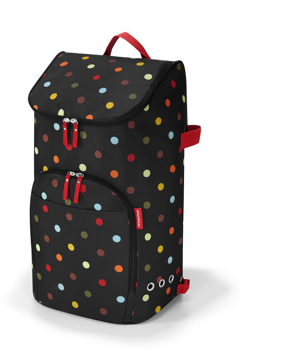 Reisenthel City Cruiser Bag Tasche für Einkaufstrolley – 45l – Punkte schwarz