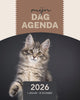 Saam My Day Agenda 2026 – Publisher-Agenda – 1-Tages-Seite – Tagesplan – Low Stimulus – Spiralbindung – Hardcover – Großdruck