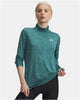 Under Armour Tech 1 2 Zip-Twist-Grn Damen-Sporttrikot – Rack Green – Weiß