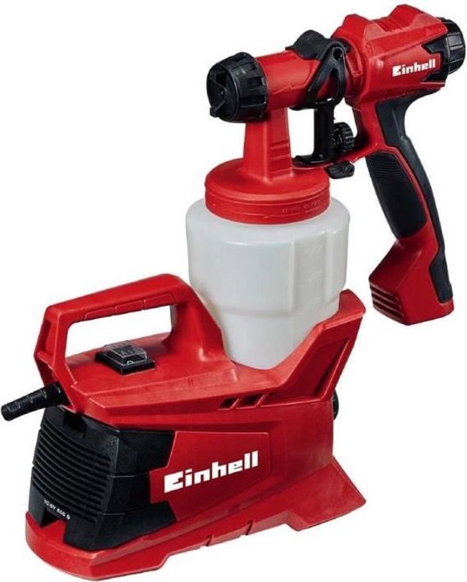 Einhell Elektro-Farbspritzgerät TC-SY 600 S – 600 W – 800 ml – für Lacke, Lasuren und Innenwandfarben