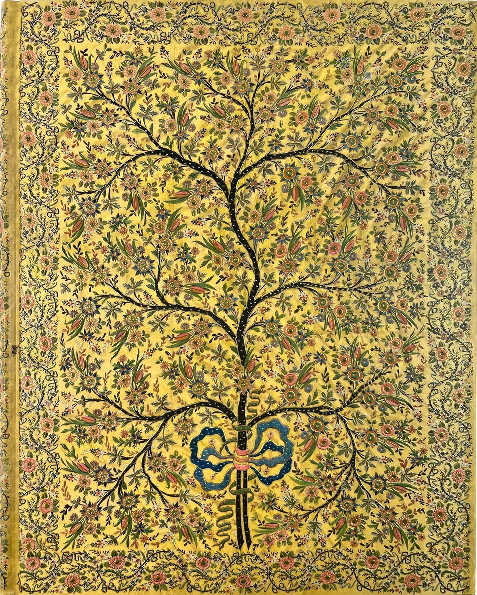 Übergroßes Notizbuch von Peter Pauper – Lebensbaum aus Seide – mit Leseband – 18 x 23 cm