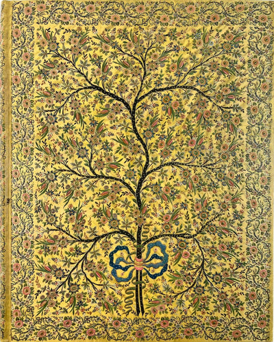 Übergroßes Notizbuch von Peter Pauper – Lebensbaum aus Seide – mit Leseband – 18 x 23 cm