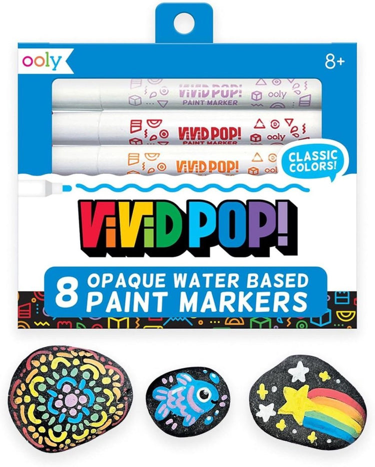 Ooly – lebendiger Pop! - Steinmalerei - Aquarellmarker