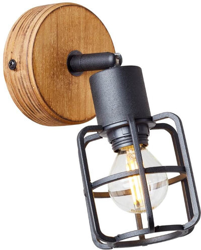 Brilliant Gwen – Deckenstrahler – E14 max. 1 x 40 W – schwarzes Holz