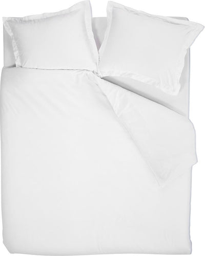 Bettwäschehouse Glanz-Bettbezug – Doppelbett – 200 x 200 220 cm – weiß