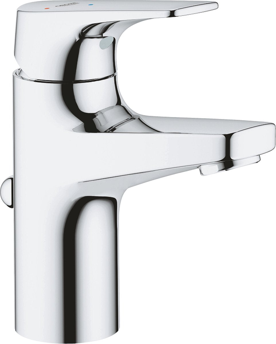 Grohe Quickfix Start Flow Waschtischarmatur – wassersparend – mit Ablaufgarnitur – Chrom – 23769000