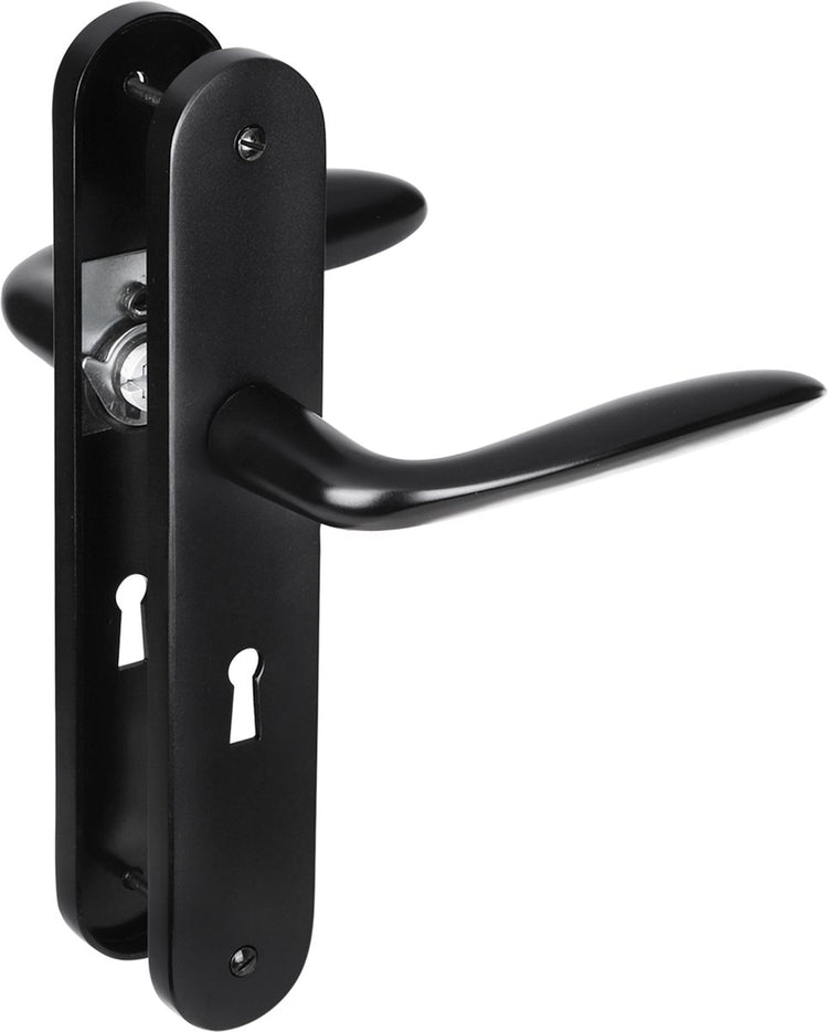 Impresso Seehocker mit Schild oval SL56 Schraube Aluminium schwarz