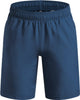 Under Armour Jungen-Sporthose „UA Tech Woven Wordmark Short-Blu“ – Wham Blue – Weiß