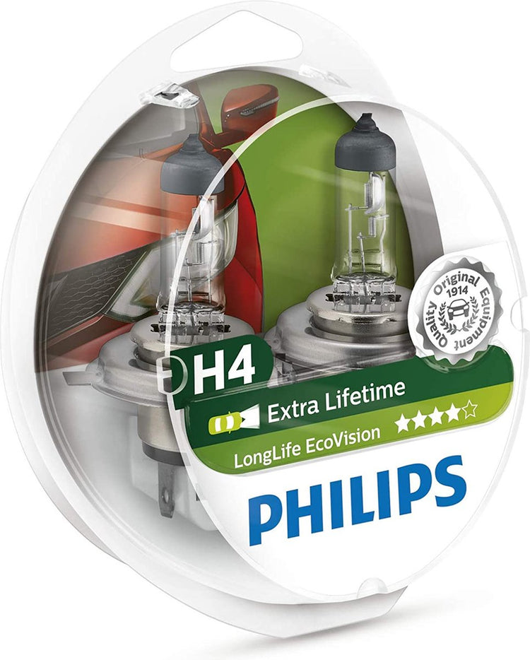 Philips h4 - Ersatzbirnen - Longlife Ecovision - 12V 60 55W - 2 Stück
