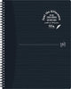 Nachhaltiges Notizbuch von Oxford Origin, A4+, kariert, 5 mm, 70 Blatt, 90 g, Schwarz