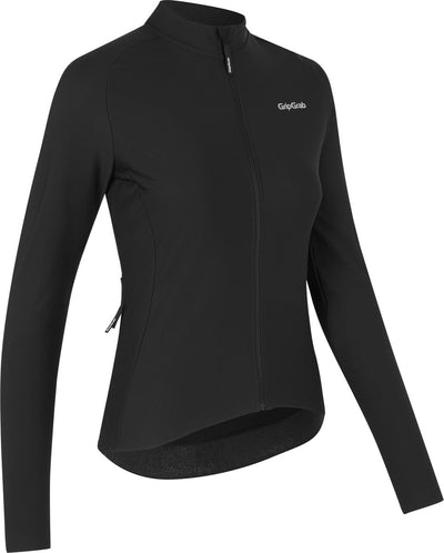 Gripgrab – W's Pacr Thermo-Radtrikot für Damen, lange Ärmel, Frühlings-Herbst-Radtrikot, Radtrikot – Schwarz – Damen – Größe XS