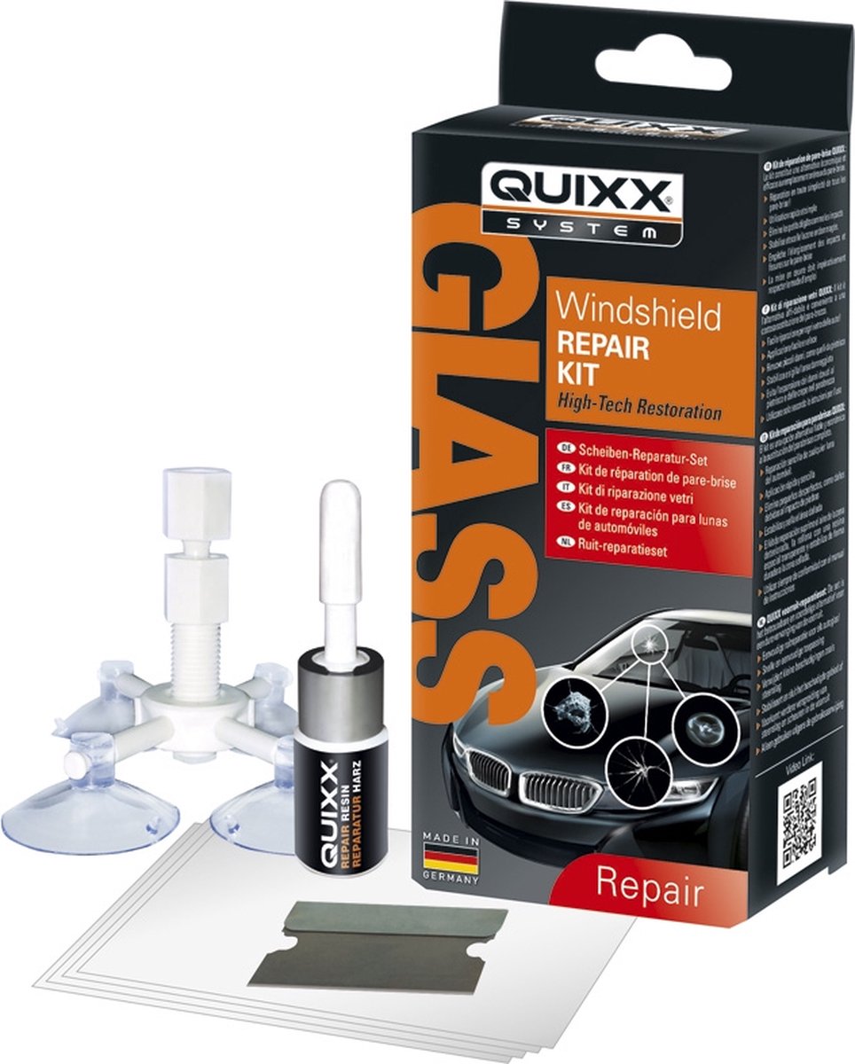 Quixx Windschutzscheiben-Reparatur-Set, Fenster-Reparatur-Set