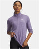 Under Armour Tech 1 2 Zip-Twist-PPL Damen-Sportpullover – Lila Luxus – Weiß