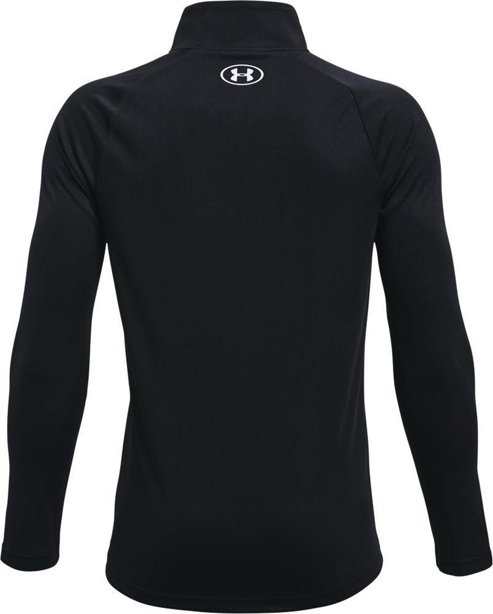 Under Armour UA Tech 2.0 1 - 2 Zip Unisex-Sporttrikot – Schwarz – Weiß