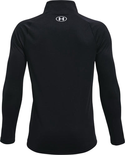 Under Armour UA Tech 2.0 1 - 2 Zip Unisex-Sporttrikot – Schwarz – Weiß