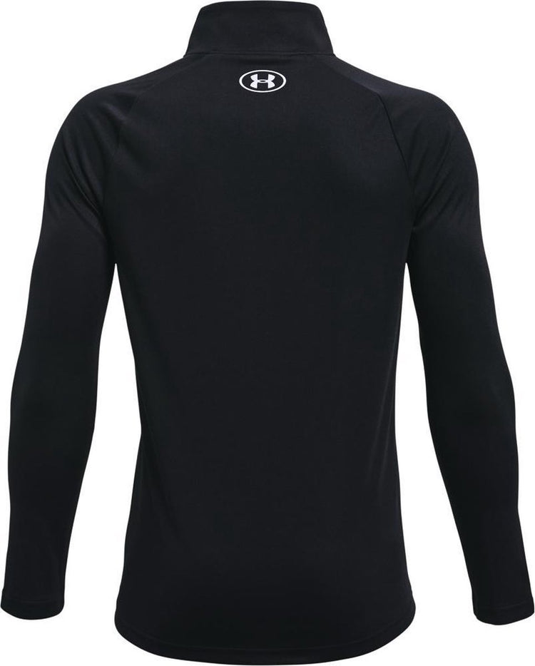 Under Armour UA Tech 2.0 1 - 2 Zip Unisex-Sporttrikot – Schwarz – Weiß