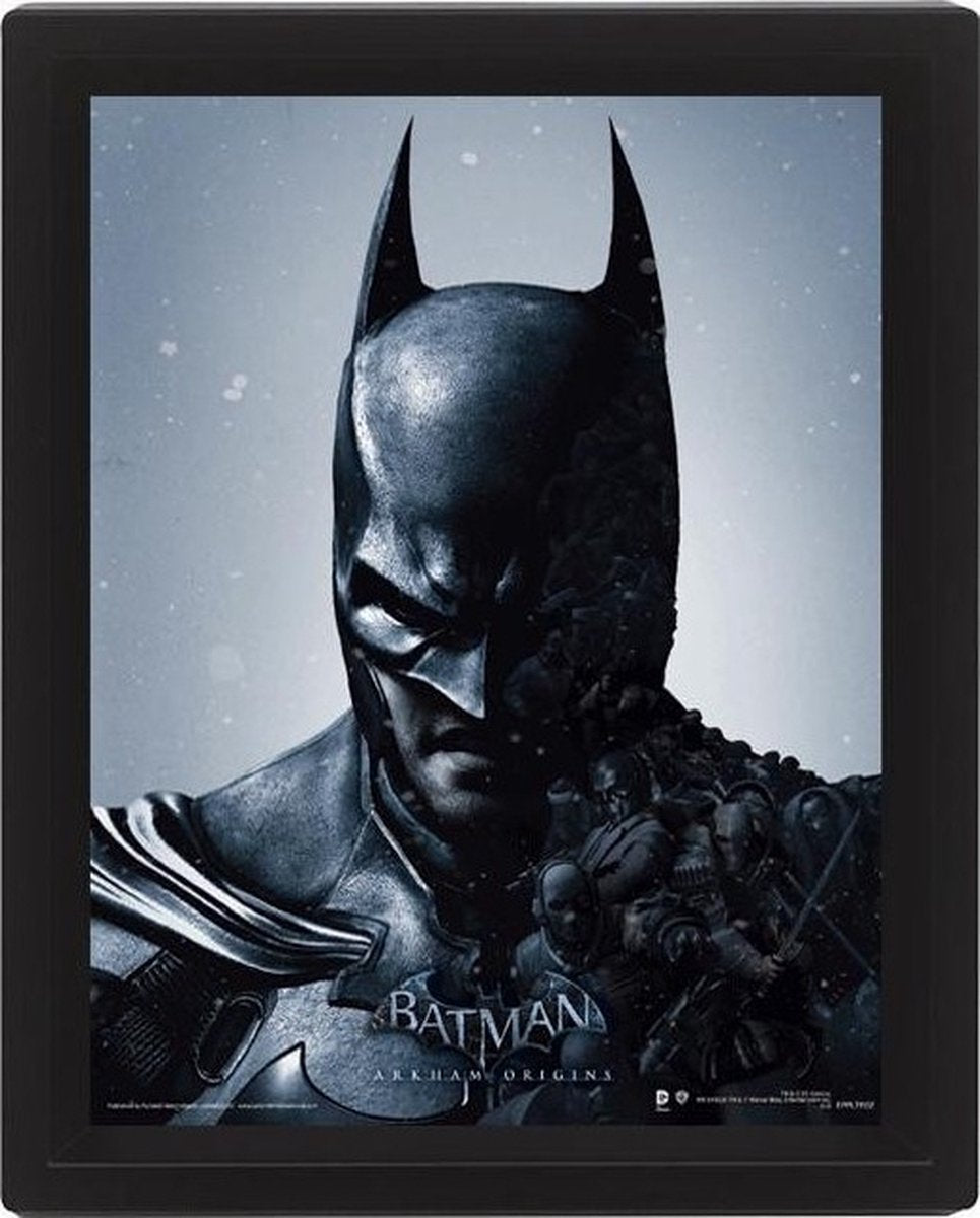 Merchandising Batman – 3D-Linsenraster-Poster 26 x 20 – Batman Joker Arkham Origins