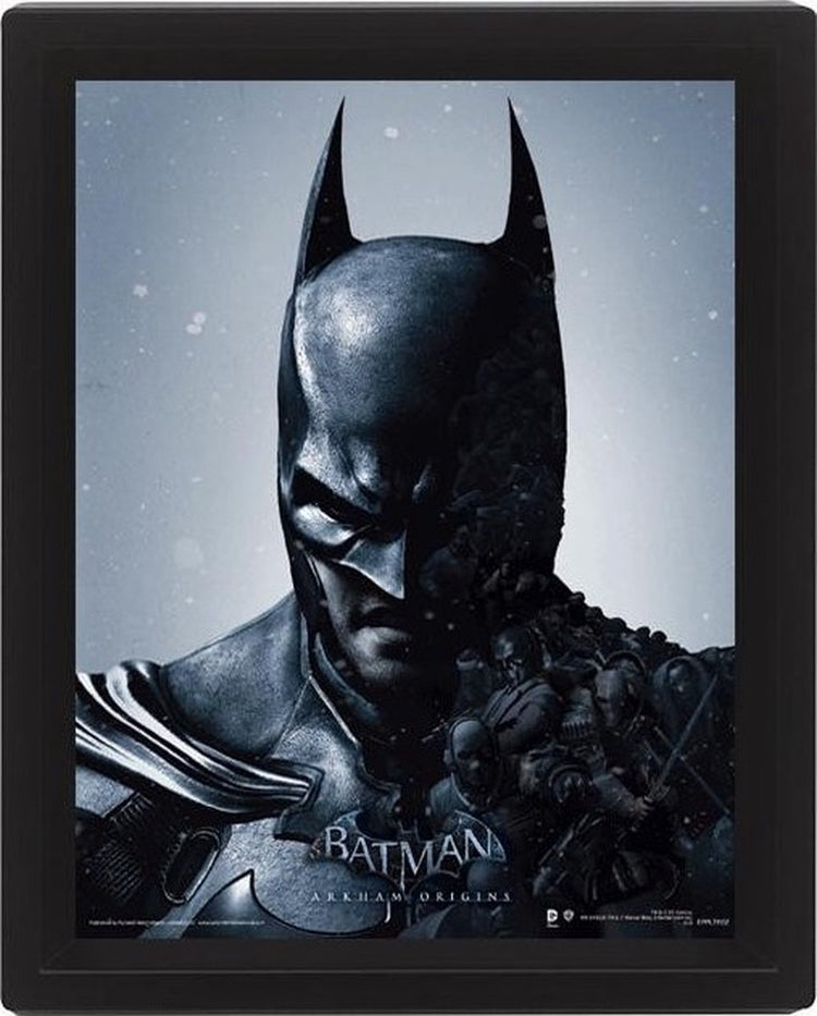 Merchandising Batman – 3D-Linsenraster-Poster 26 x 20 – Batman Joker Arkham Origins