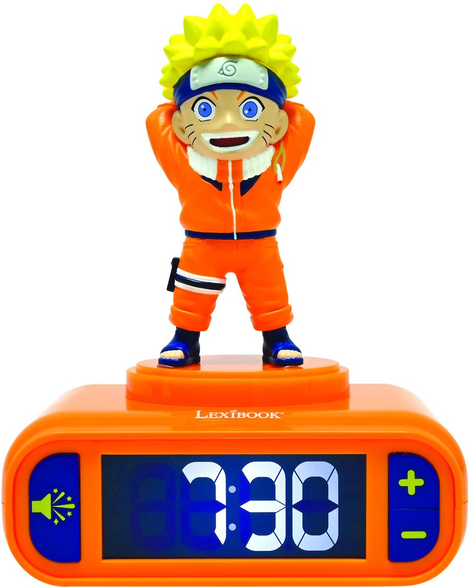 Lexibook Naruto Nachtlichtwecker mit Geräuschen