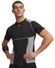 Under Armour UA HG Elite Fitted SS-BLK Herren-Sportshirt – Ultimate Black Steel Reflektierend
