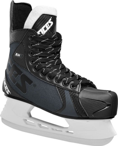 Roces – Rh 6 – Eishockey-Schlittschuhe – Schlittschuhe Herren – Schwarz und Weiß – Knöchelschalen-Komfortfutter mit hohem Halt – Größe EU 45