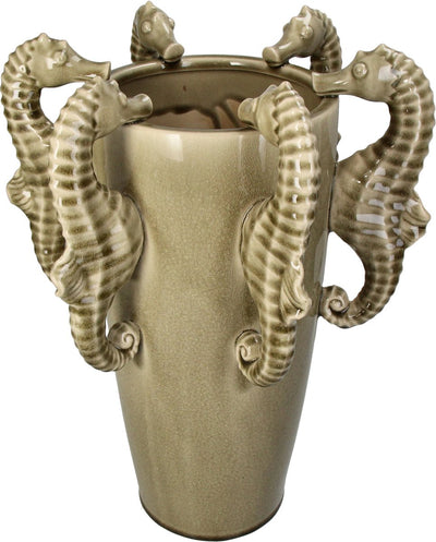 HD Collection Vase Seepferdchen Steingut 26x22,2x37,5cm