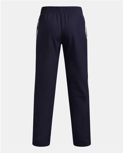 Under Armour Jungen-Sporthose UA B Rival WVN Pant-Blu – Midnight Navy – Weiß
