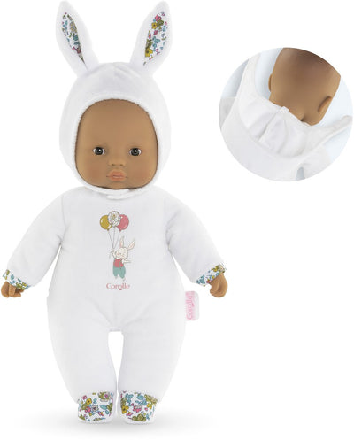 Corolle Mon Doudou süßes Herz Babypop Kaninchen Weiß, 30 cm