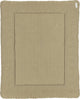 Meyco Baby-Laufgittermatte mit romantischen Blumen – Taupe – 77 x 97 cm